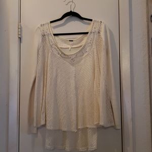 Free People Cream Sweater